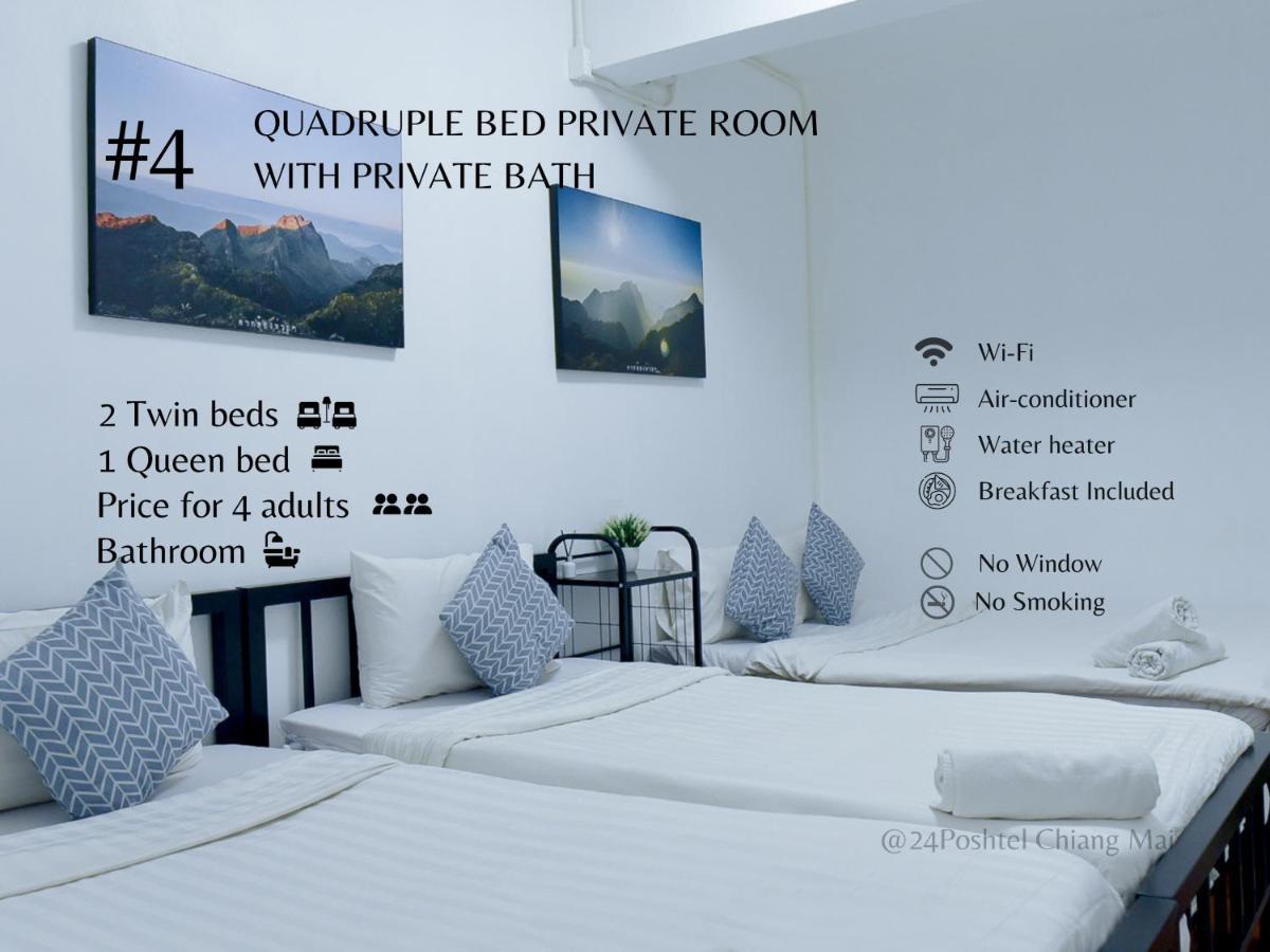 Hostel 24 Poshtel Chiangmai Čiang Mai Exteriér fotografie